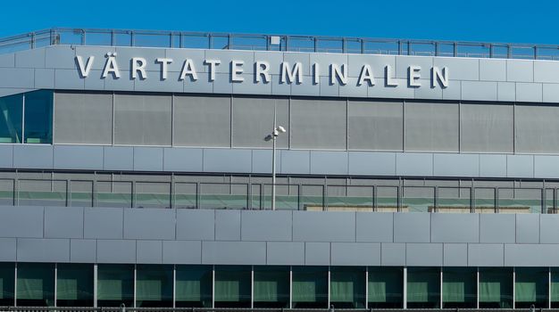 22 April 2019, Stockholm, Sweden. Passenger terminal in the port Vartahamnen in Stockholm.