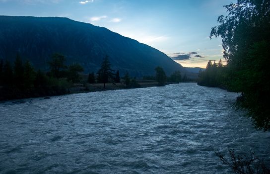 The Chuya river in the Altai Republic.