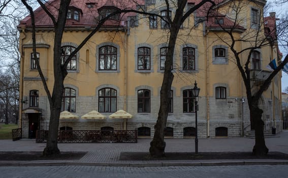 April 20, 2018, Tallinn, Estonia. Street of the old town in Tallinn.