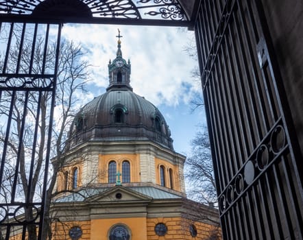 April 22, 2018, Stockholm, Sweden. Hedvig Eleonora Church in the center of Stockholm.