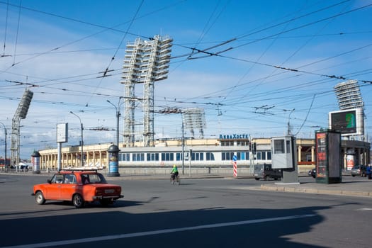 April 29, 2018, St. Petersburg, Russia. Petrovsky Stadium in St. Petersburg.