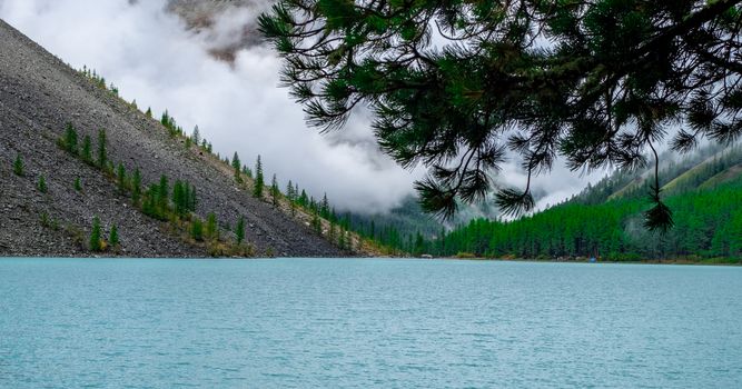 Shavlinskoye lake in the Altai Republic.