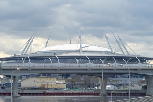 April 29, 2018, St. Petersburg, Russia. Krestovsky Stadium, known as Gazprom Arena in St. Petersburg.