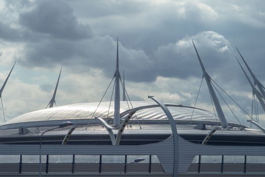 April 29, 2018, St. Petersburg, Russia. Krestovsky Stadium, known as Gazprom Arena in St. Petersburg.