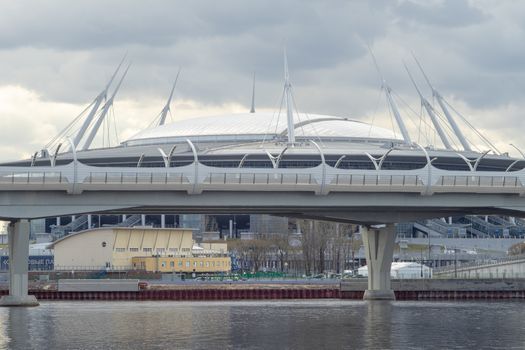 April 29, 2018, St. Petersburg, Russia. Krestovsky Stadium, known as Gazprom Arena in St. Petersburg.