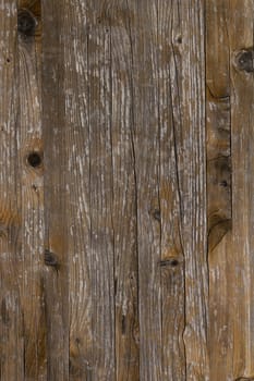 Rustic wooden background, scratched and damaged by time