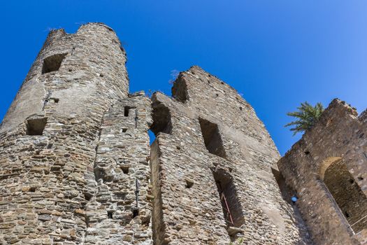 Doria's castle in Dolceaqua (Liguria), amazing medieval village of Italy.