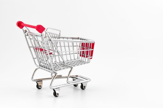 Shopping cart isolated on white background