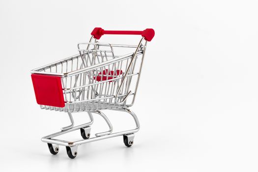 Shopping cart isolated on white background