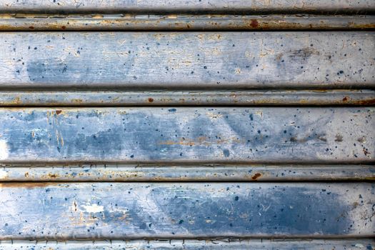 Closeup old roller shutter texture/abstract background.