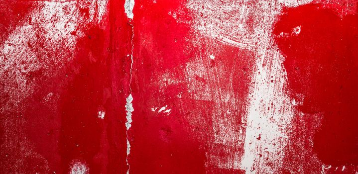 Red painted wall paper texture background, may use as abstract background.