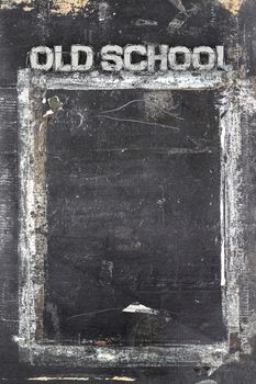 Blackboard in grunge style, scratched and ruined.