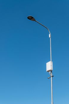 LED street lamp with CCTV camera or Surveillance Operaiting