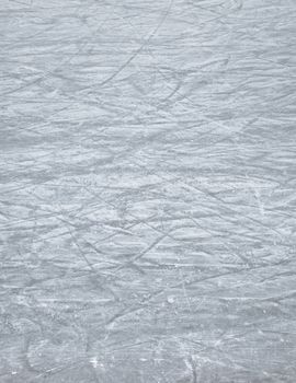 Scratches of skates on the ice of skating-rink. Ideal for concepts and backgrounds.