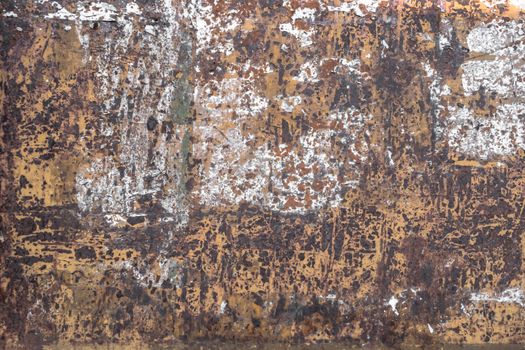 Rusty metallic steel plate. Ideal for texture and background.