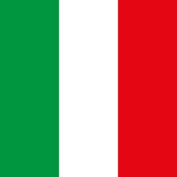 Italian square flag. Italy national flag. Official state symbol of country.