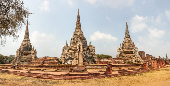 Ruins of Wat Phra Si Sanphet, Ayutthaya, Thailand