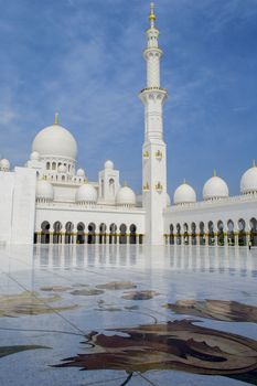 Abu Dhabi, U.A.E, May 2014: Sheikh Zayed Mosque: symbol of islam