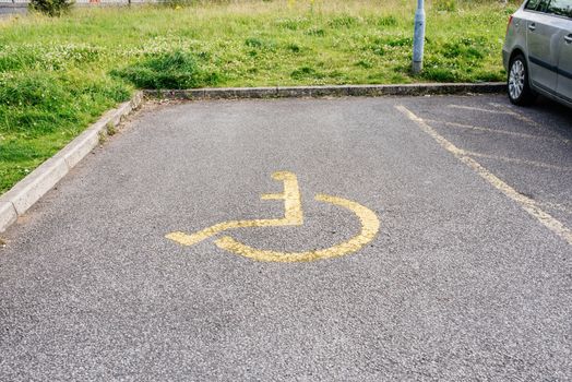 disabled parking sign