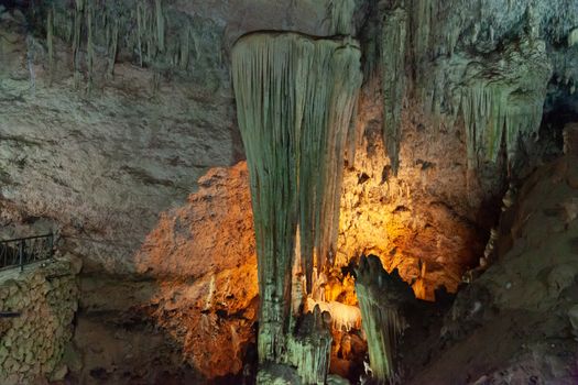 Salactite in Bellamar Caves, Cuba