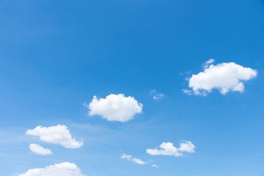 The nature of blue sky with cloud in the morning.