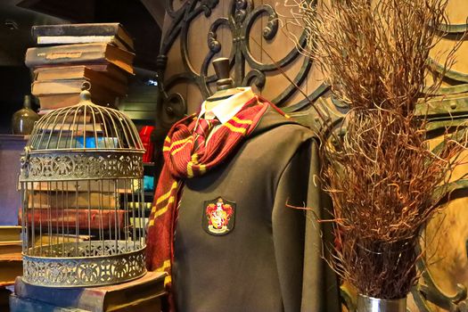 Osaka,Japan - Nov 13,2019 : Movie set in The Wizarding World of Harry Potter at Universal Studios Japan.