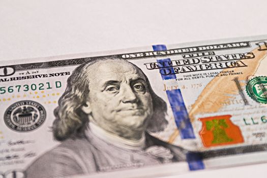 Money American dollar bills,stack of 100 dollar bills close-up,Hundreds of US dollars,dollars cash.Currency US dollar banknotes close-up. Portrait of the President.