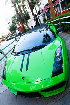 Las Vegas,NV/USA - Oct 10,2016 : Lamborghini sports model car photo shoot at Las Vegas.