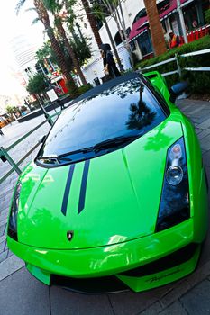 Las Vegas,NV/USA - Oct 10,2016 : Lamborghini sports model car photo shoot at Las Vegas.