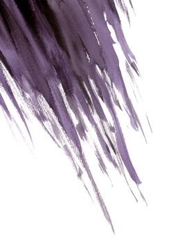 Purple and black abstract hand painted watercolor background. Grunge style paint brush.