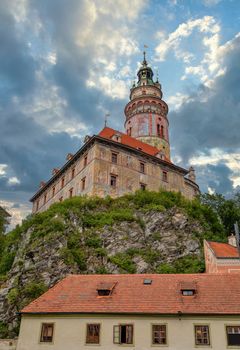 castle and old Town of Cesky Krumlov, Czech Republic. UNESCO World Heritage Site.Europe