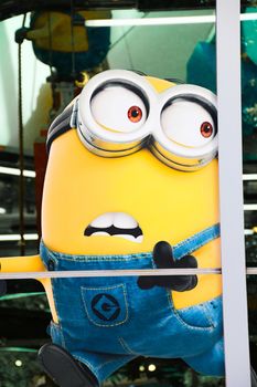 OSAKA, JAPAN - JAN 07, 2020 : Sign of 'MINION PARK', located in Universal Studios JAPAN, Osaka, Japan. Minions are famous character from Despicable Me animation.