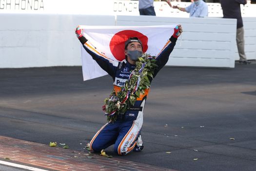 \{persons}\wins the Indianapolis 500 at the Indianapolis Motor Speedway in Indianapolis, Indiana.