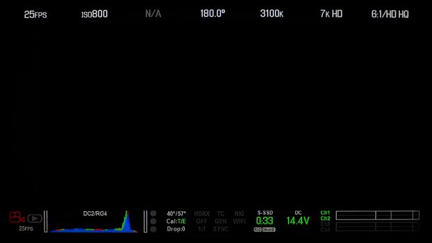 Recording monitor screen display and detail information text and isolated .