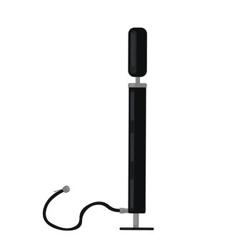 manual air pump against white background, abstract art illustration.