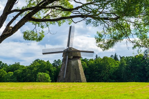 Windmill in Rumsiskes. The Open-Air Lithuanian Folk Museum Look