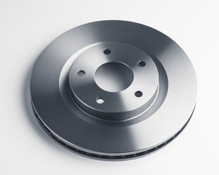 car brake disc on white background