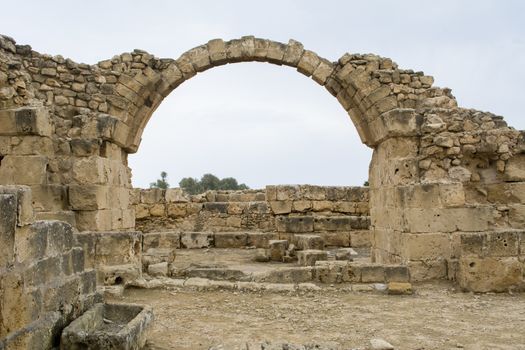 Pafos, Cyprus,Roman archeological site of paphos. Ancient civilization.