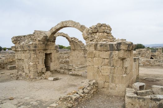 Pafos, Cyprus,Roman archeological site of paphos. Ancient civilization.