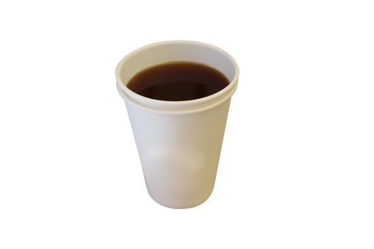 Paper cup for coffee isolated on white background with clipping path