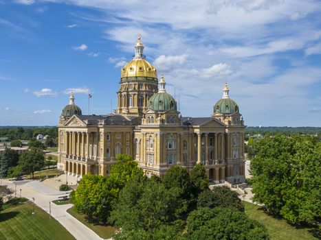 July 19, 2020 - Des Moines, Iowa, USA: The Iowa State Capitol is the state capitol building of the U.S. state of Iowa. default