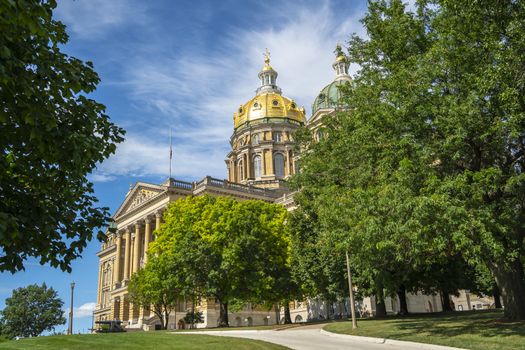 July 19, 2020 - Des Moines, Iowa, USA: The Iowa State Capitol is the state capitol building of the U.S. state of Iowa.