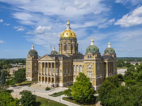 July 19, 2020 - Des Moines, Iowa, USA: The Iowa State Capitol is the state capitol building of the U.S. state of Iowa. default