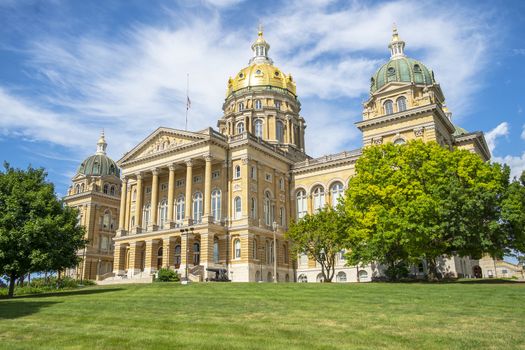 July 19, 2020 - Des Moines, Iowa, USA: The Iowa State Capitol is the state capitol building of the U.S. state of Iowa.