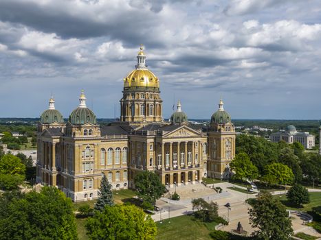 July 19, 2020 - Des Moines, Iowa, USA: The Iowa State Capitol is the state capitol building of the U.S. state of Iowa. default