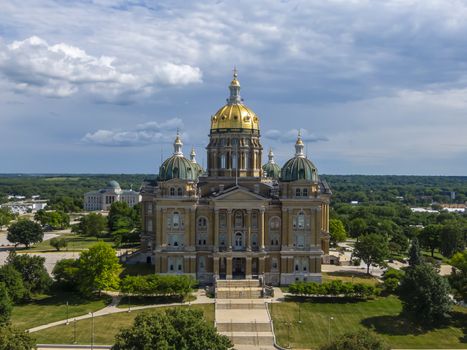 July 19, 2020 - Des Moines, Iowa, USA: The Iowa State Capitol is the state capitol building of the U.S. state of Iowa. default