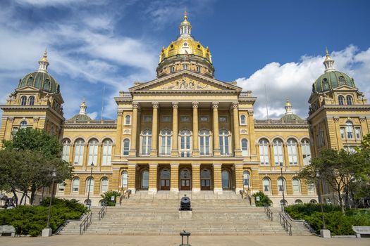 July 19, 2020 - Des Moines, Iowa, USA: The Iowa State Capitol is the state capitol building of the U.S. state of Iowa.
