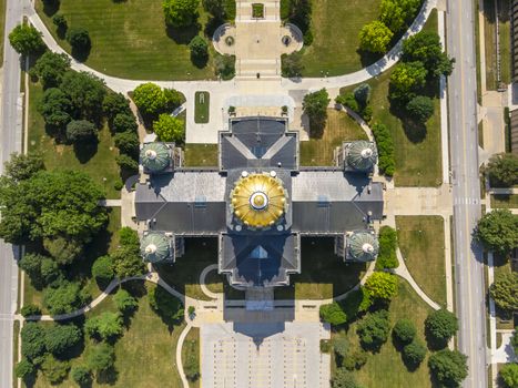 July 19, 2020 - Des Moines, Iowa, USA: The Iowa State Capitol is the state capitol building of the U.S. state of Iowa. default