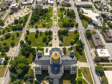 July 19, 2020 - Des Moines, Iowa, USA: The Iowa State Capitol is the state capitol building of the U.S. state of Iowa. default