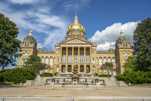 July 19, 2020 - Des Moines, Iowa, USA: The Iowa State Capitol is the state capitol building of the U.S. state of Iowa.